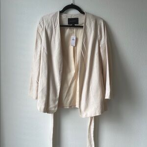 Banana Republic Linen Open-Front Blazer
